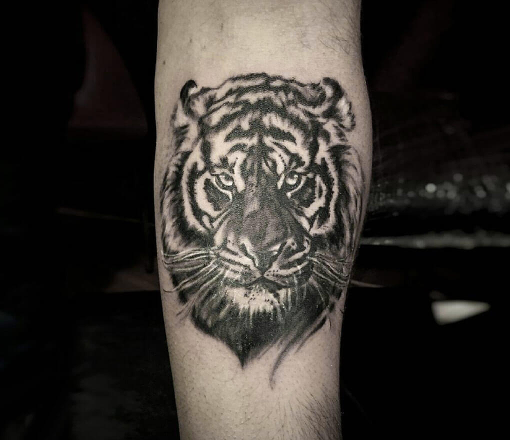 Tiger head tattoo by Cana Arik  Photo 28649
