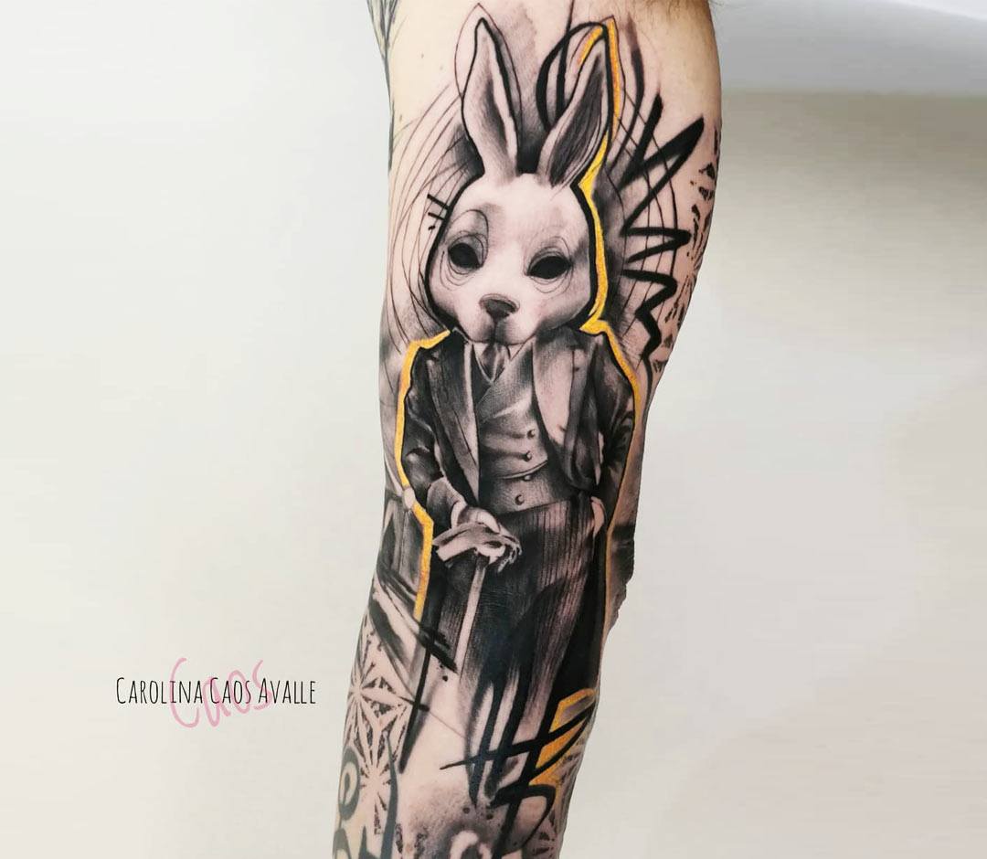 Explore the 50 Best rabbit Tattoo Ideas 2019  Tattoodo