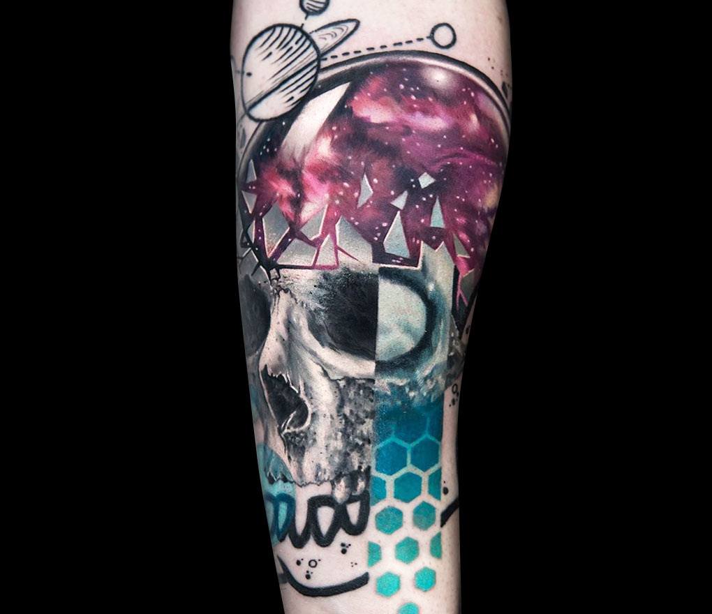 Galaxy Tattoo Half-Sleeve by Jon Clue