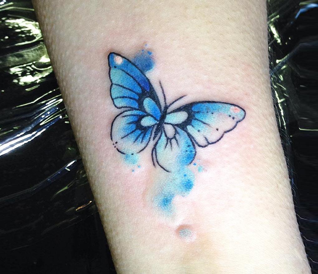 Butterfly tattoo by Claudia Denti | Photo 25781