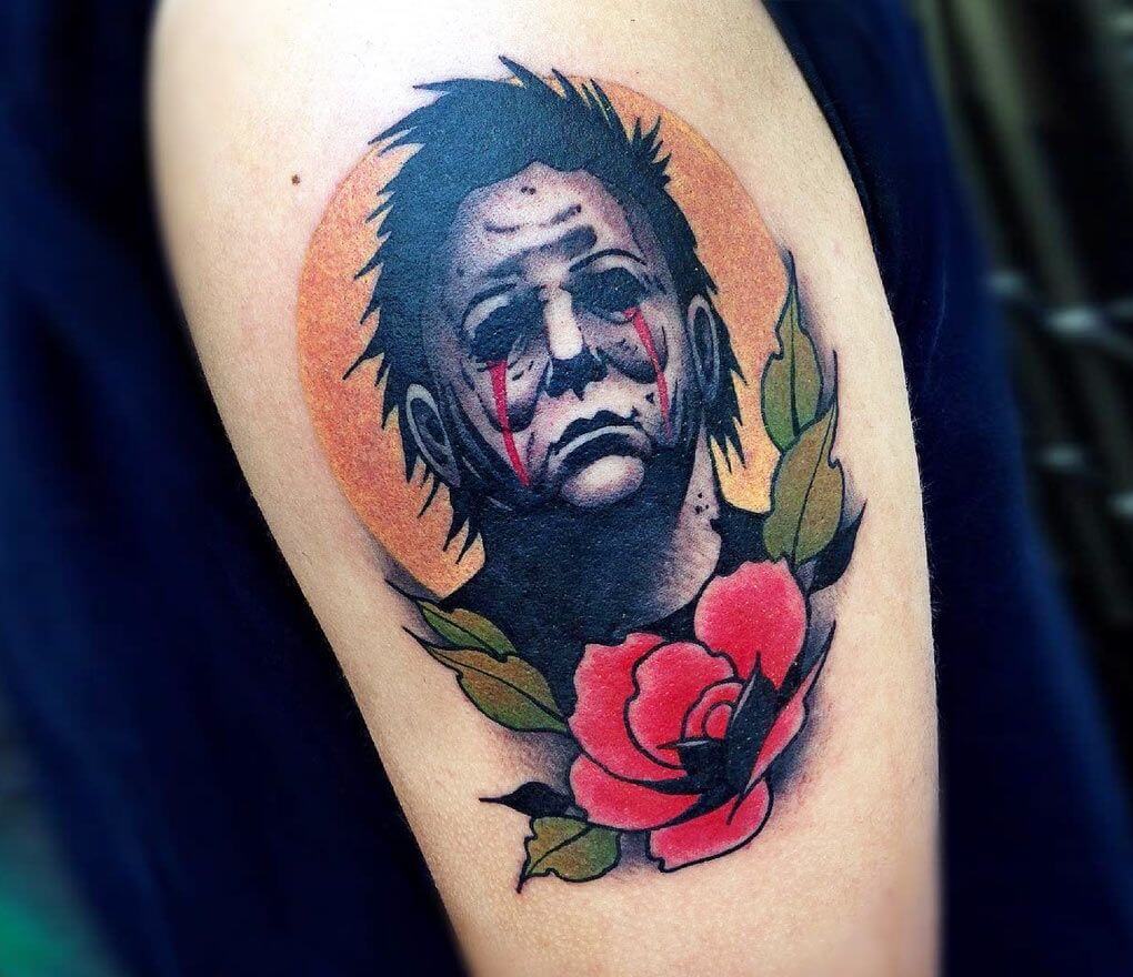 traditional michael myers tattoo