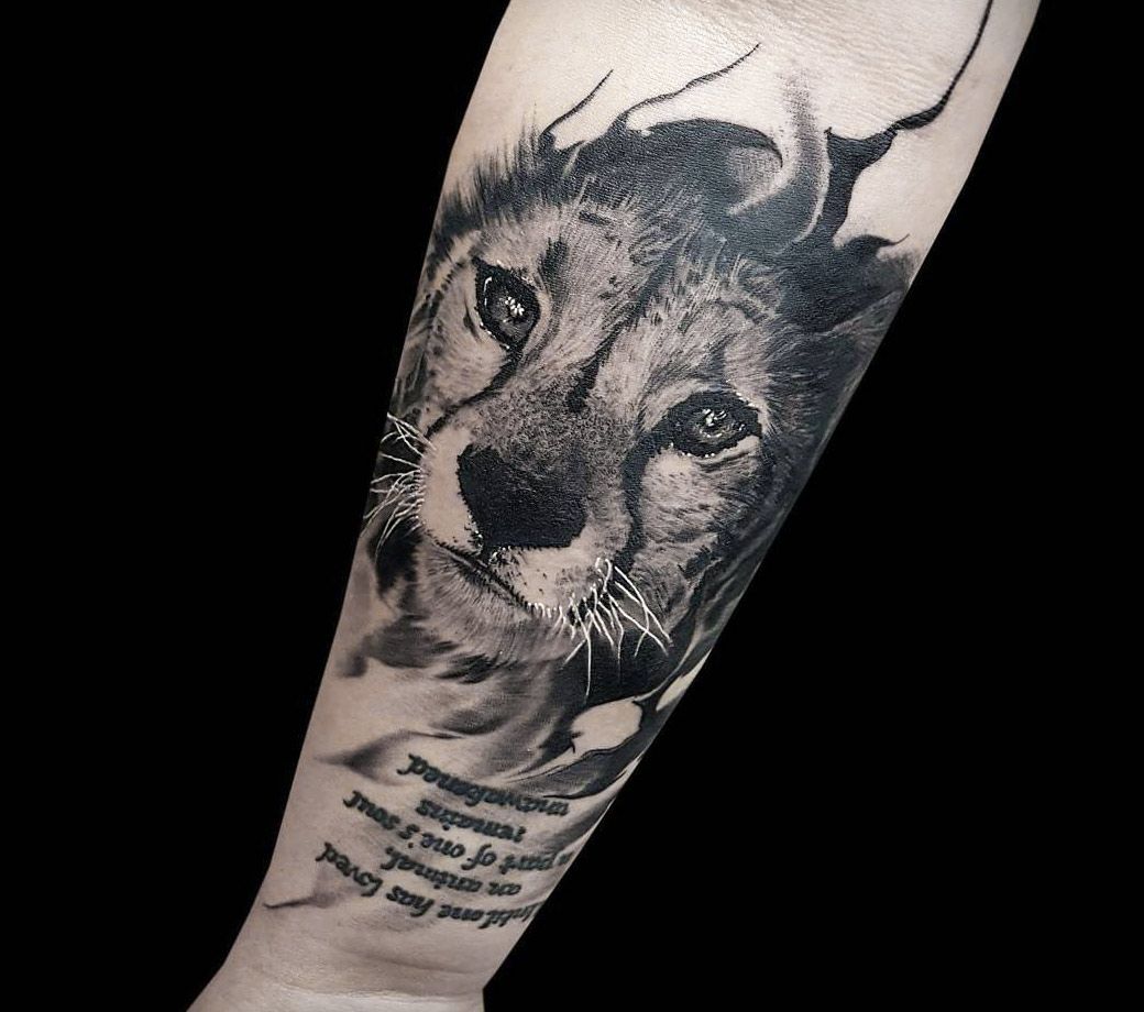 Litle Lion tattoo by Coen Mitchell | Photo 15663
