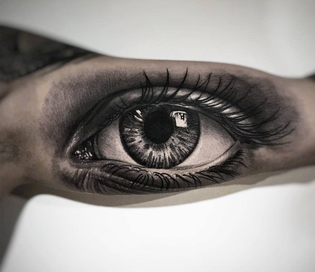 Realism Eye Tattoo Idea  BlackInk