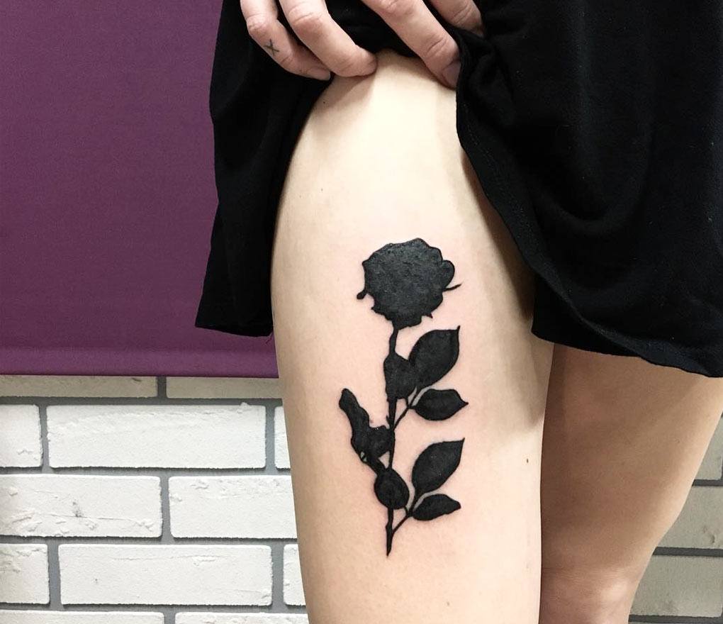Black Rose tattoo by Darek Tattoo | Photo 22908