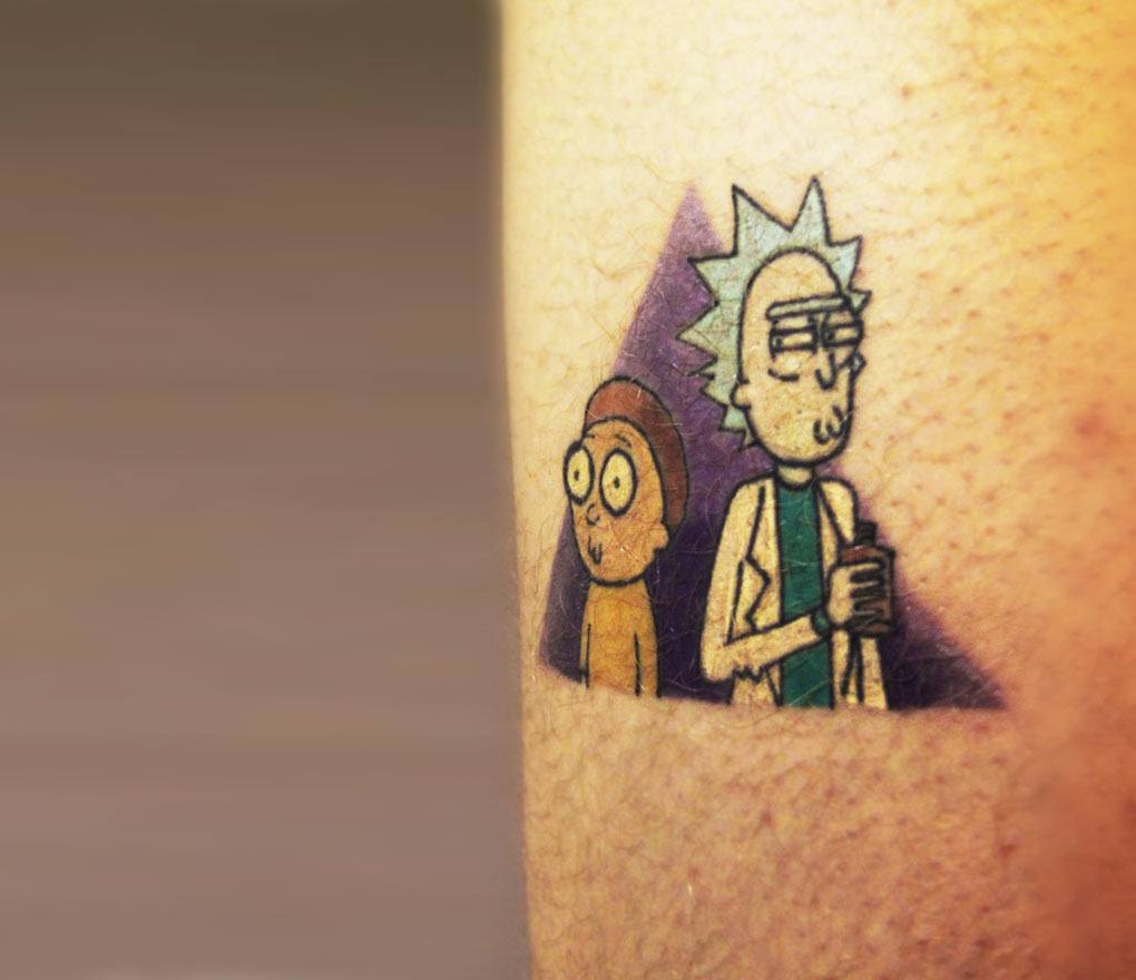 50 Awesome Rick and Morty Tattoos that will blow your mind and make you  giggle