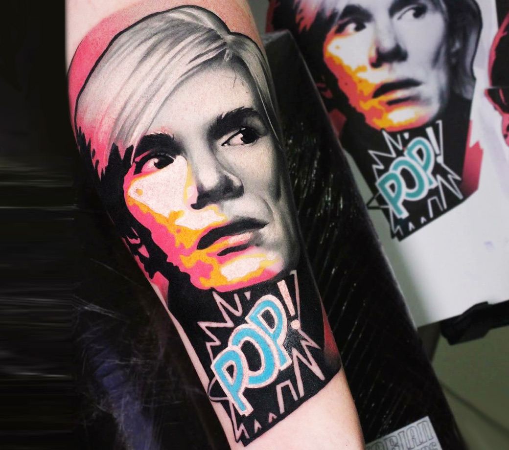 Andy Warhol tattoo by Dave Paulo | Photo 19326