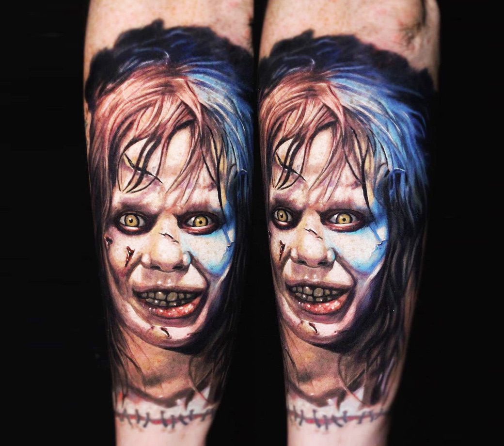 Close. realistic exorcist realistic tattoo art Dave Paulo. 