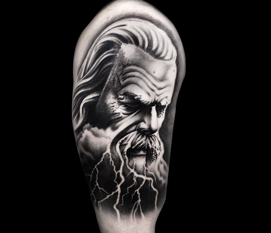 Zeus tattoo by Dominik Hanus Photo 22439