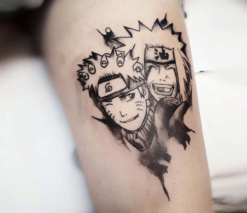 Pervy Sage and Uzumaki Naruto  Tatuagens de anime Tatuagem do naruto  Tatoo naruto