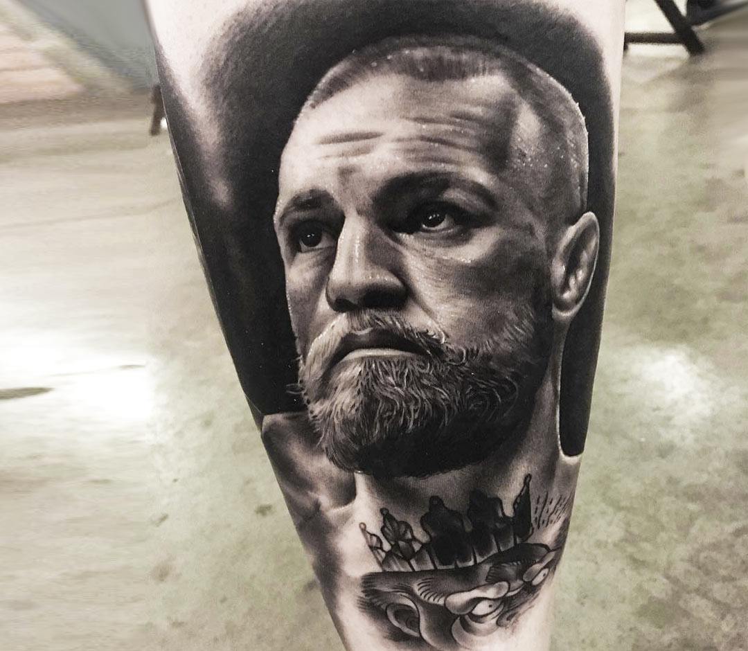 Michael Bisping and Conor McGregor face tattoos by UFC fans are intense |  Metro News