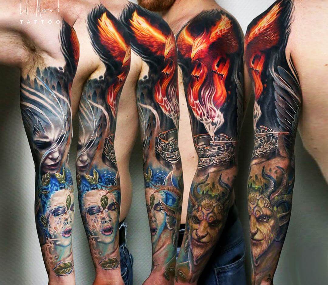 30 Fantasy Tattoos On Sleeve
