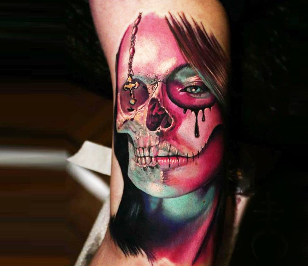 Sugar Skull Temporary Face Tattoo Black Skull Day of the Dead Dia De Los  Muertos Calavera Halloween Costume - Etsy