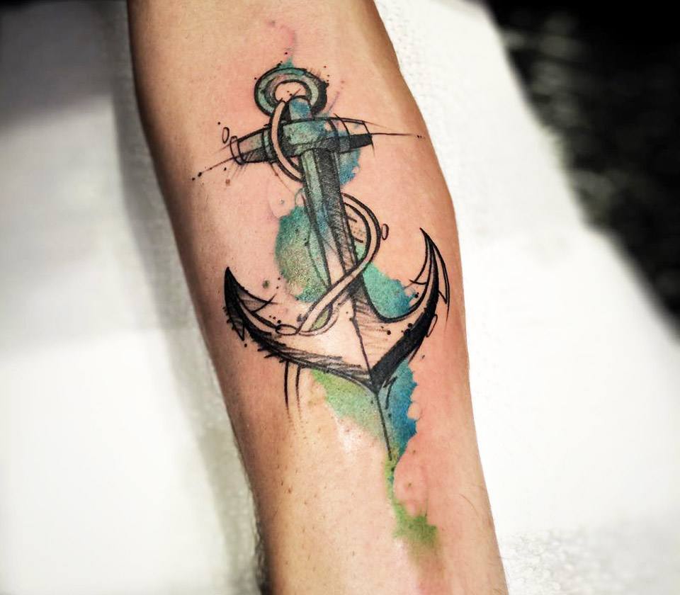Anchor tattoo by Felipe Rodrigues | Photo 15227