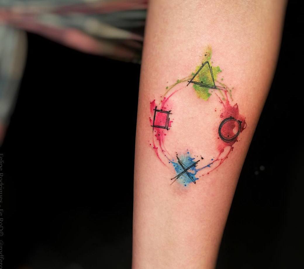Képtalálat a következőre: „inspired by playstation tattoo” | Playstation  tattoo, Gamer tattoos, Gaming tattoo
