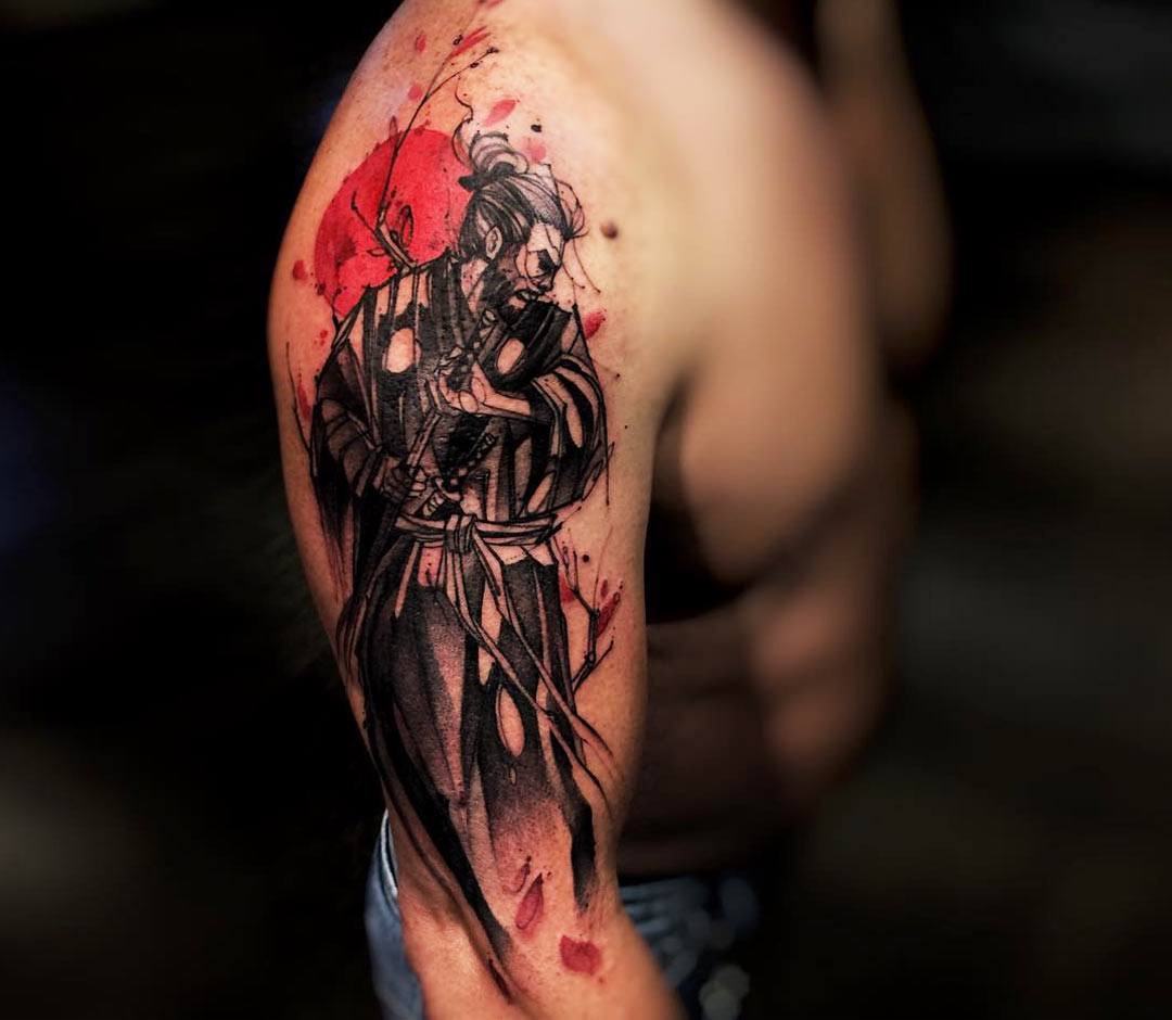 Lexica - Samurai tattoo,hand