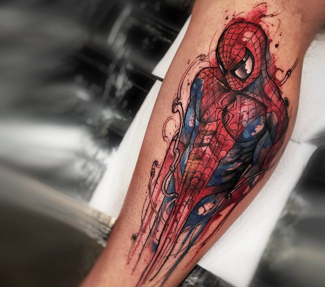 Spiderman tattoo by Felipe Rodrigues | Photo 15219