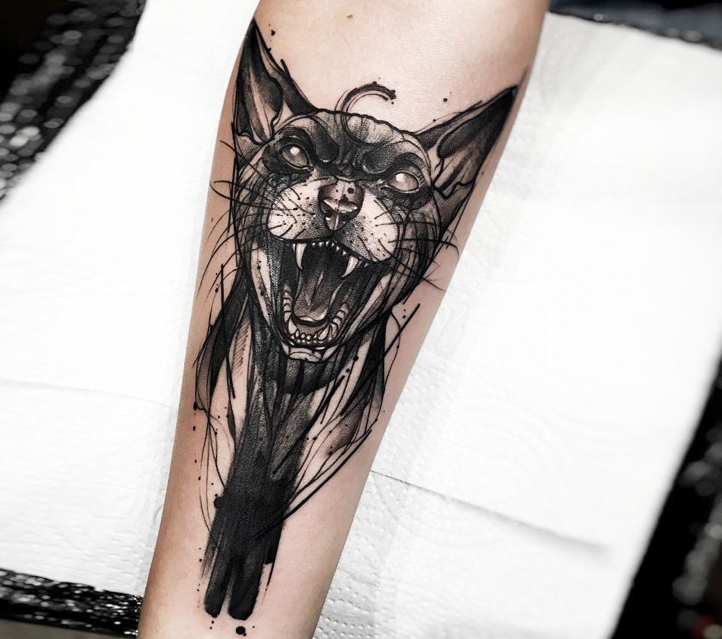 19+ Scaredy Cat Tattoo AimayAbeer