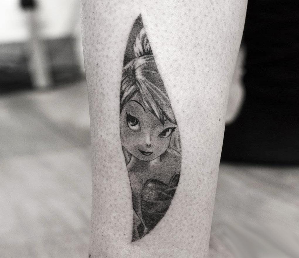 Tinkerbell Silhouette Tattoo by @tattooist_dante - Tattoogrid.net
