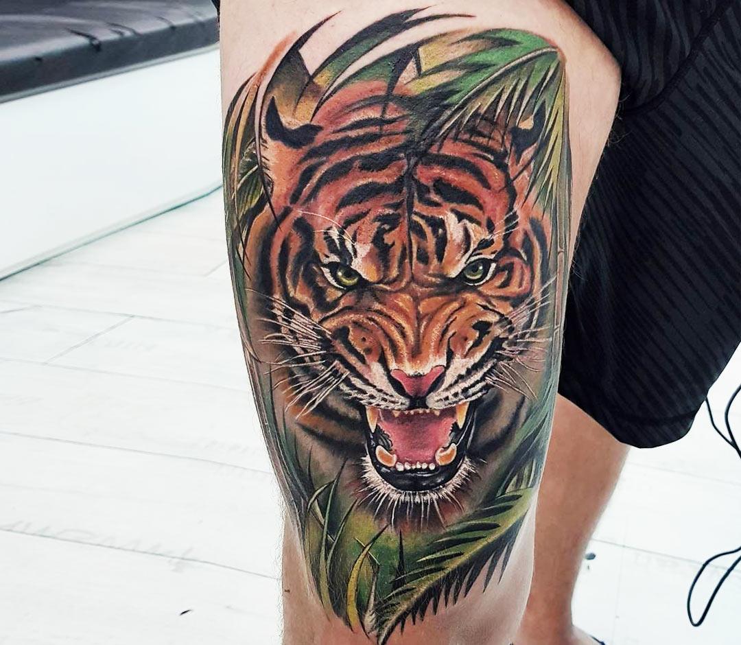 guivy:guivy---art-for-sinners-guivy-tattoo -art-for-sinners-tatouage-geneve-geneva-switzerland-tiger-wild-tiger -head-animal-realism-lion