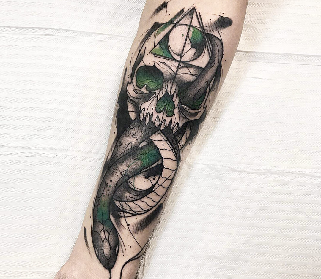 Death Eater Dark Mark Tattoo from Harry Potter by Jaesun Duggan  Witch  City Ink