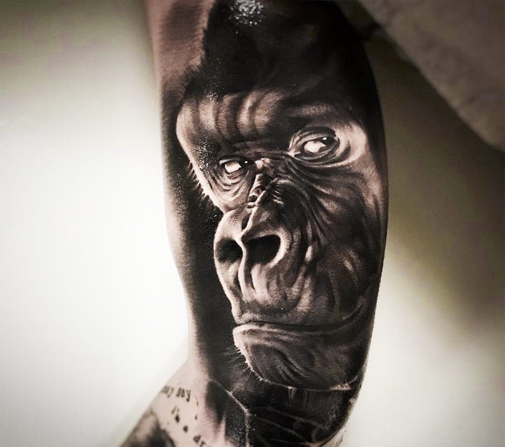 King Kong tattoo by Hugo Feist Photo 20231