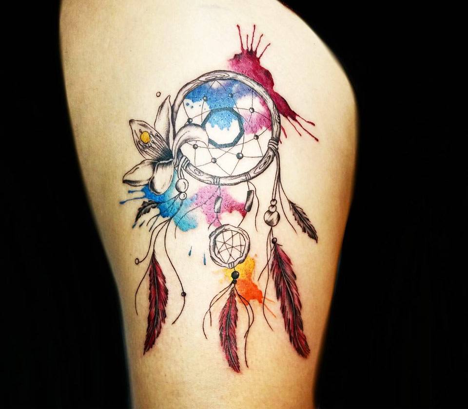 Dreamcatcher tattoo by Ilaria Tattoo Art | Photo 20654