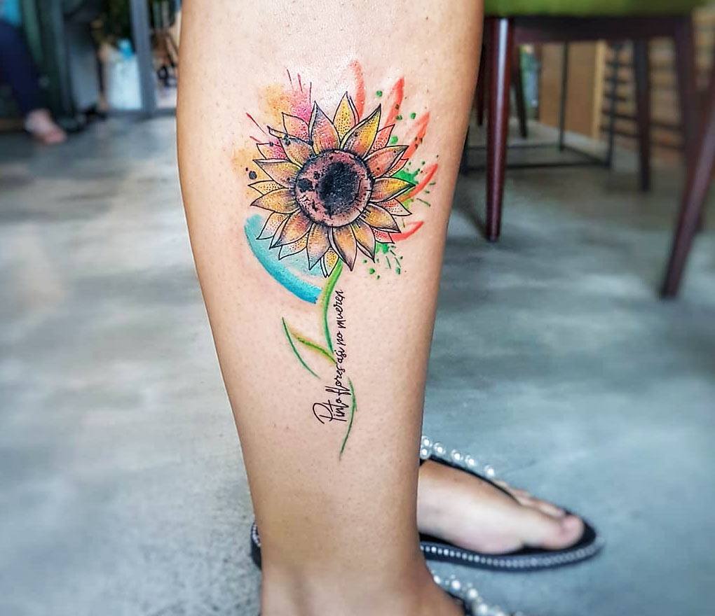 All amazing sunflower tattoo meaning and origin  1984 Studio
