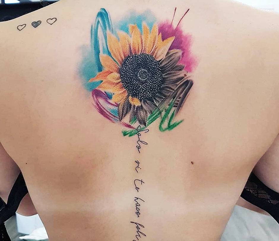 The 25 best Watercolor sunflower  Watercolor sunflower tattoo Sunflower  tattoos Sunflower tattoo sleeve