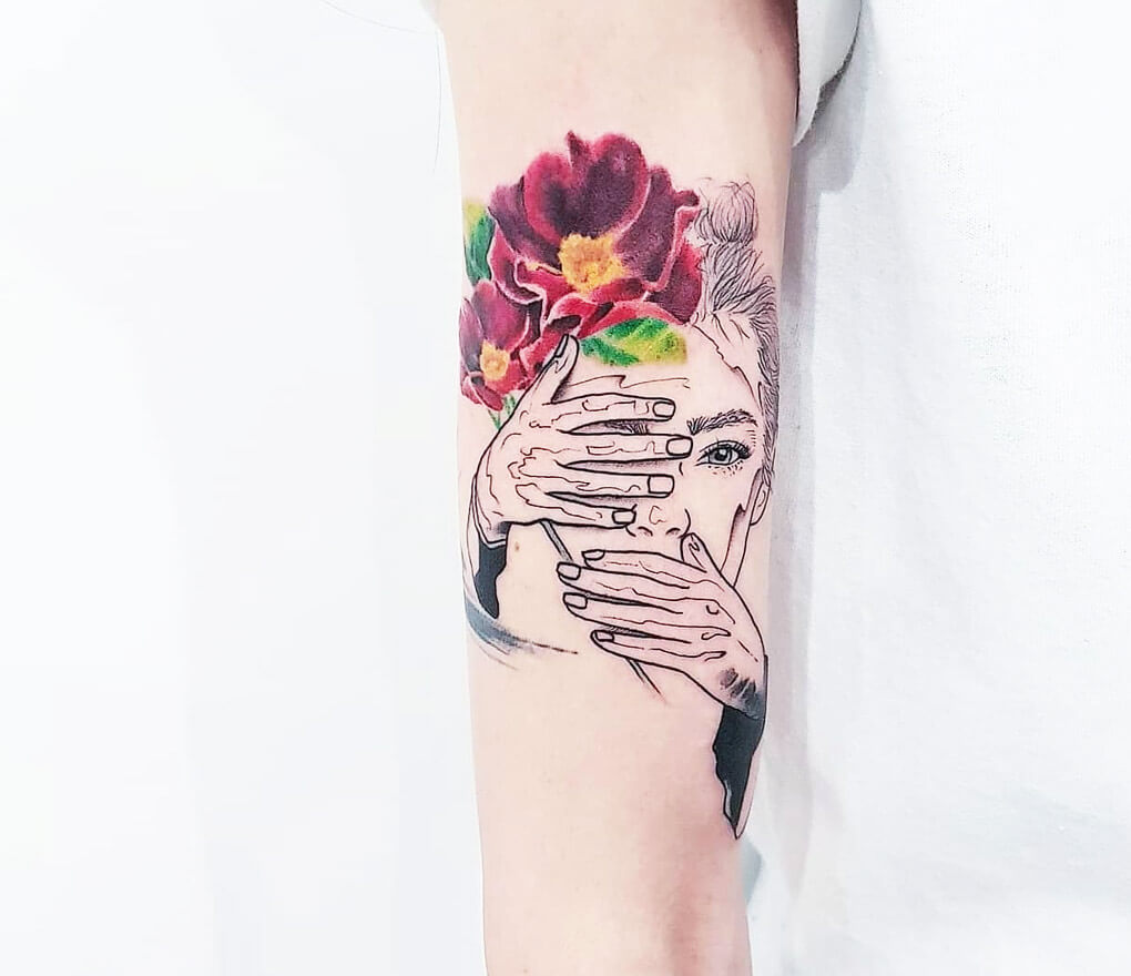 Tattoo uploaded by Tattoodo • Lady head tattoo by La Dolores #LaDolores  #tattooartist #tattoodo #tattoodoapp #awesometattoo #besttattoo  #traditional #rose #ladyhead #portrait #color • Tattoodo
