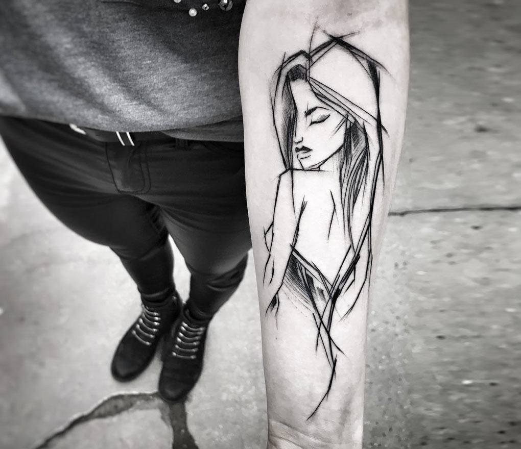 Tattoo Artist Female Tattooer Sexy Pinup Girl