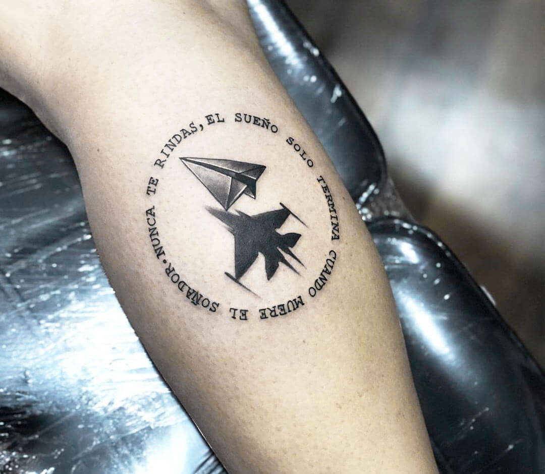 Paper airplane by Artist... - Square Rose Tattoo & Piercing | Facebook