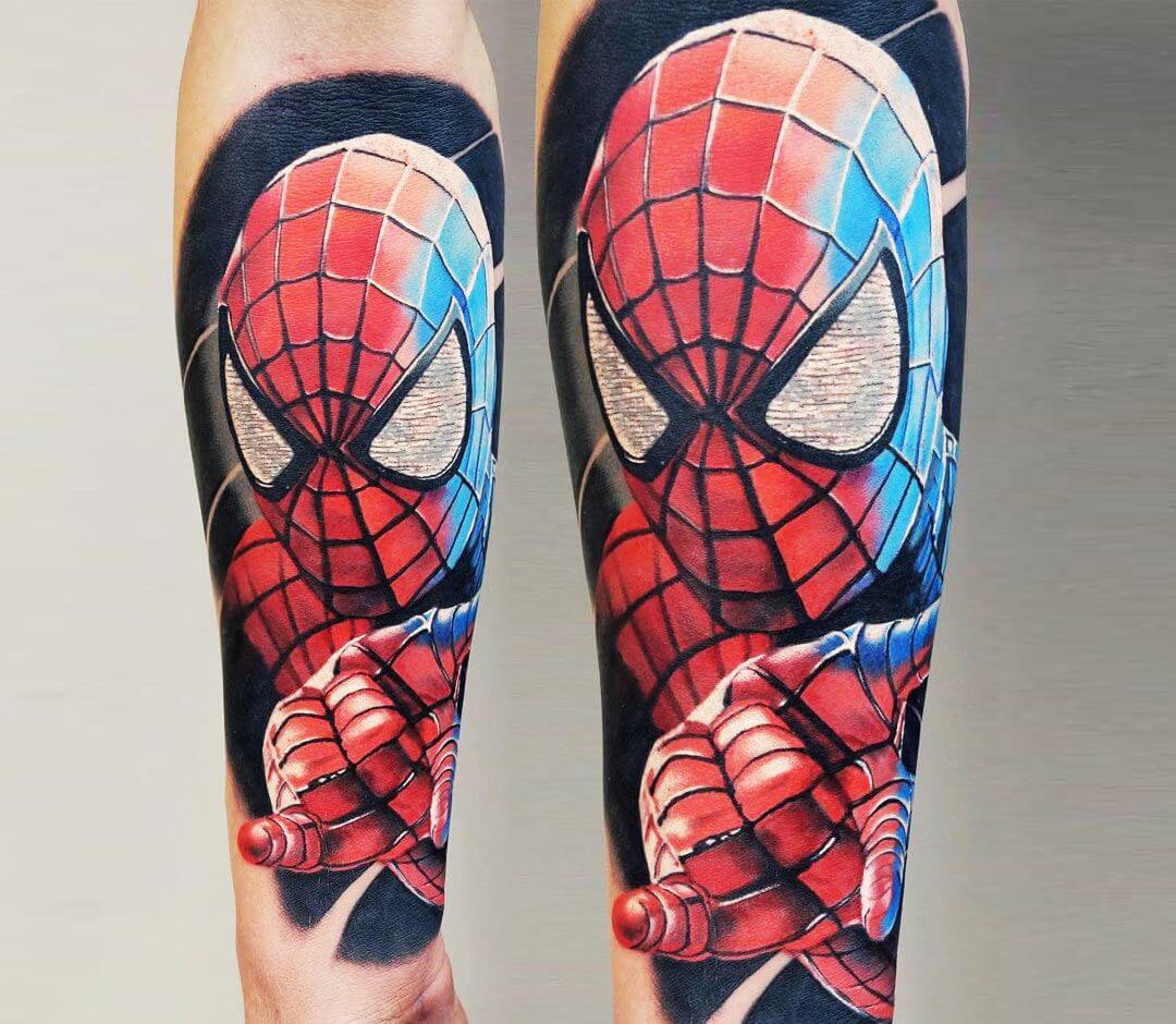 Spider-Man Tattoo: Finished 1 of 3 by nmartz117 on DeviantArt
