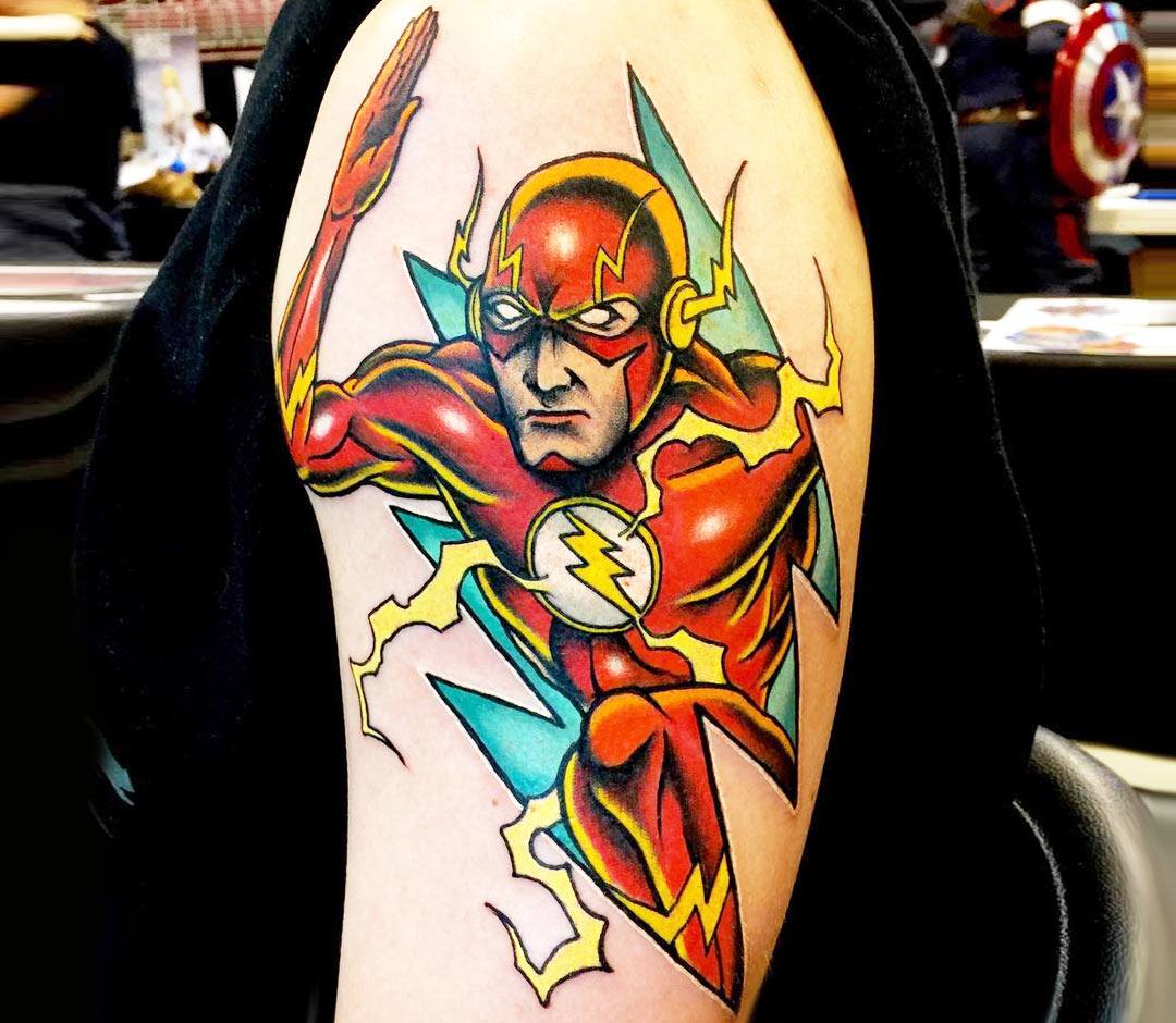 The Flash tattoo by Andrey Stepanov | Photo 28042