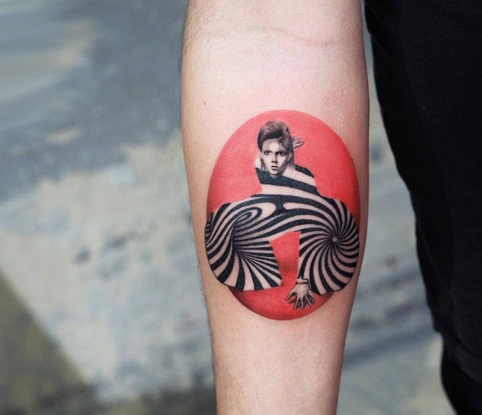 David Bowie Tattoo By Jefree Naderali Photo 23723 4024