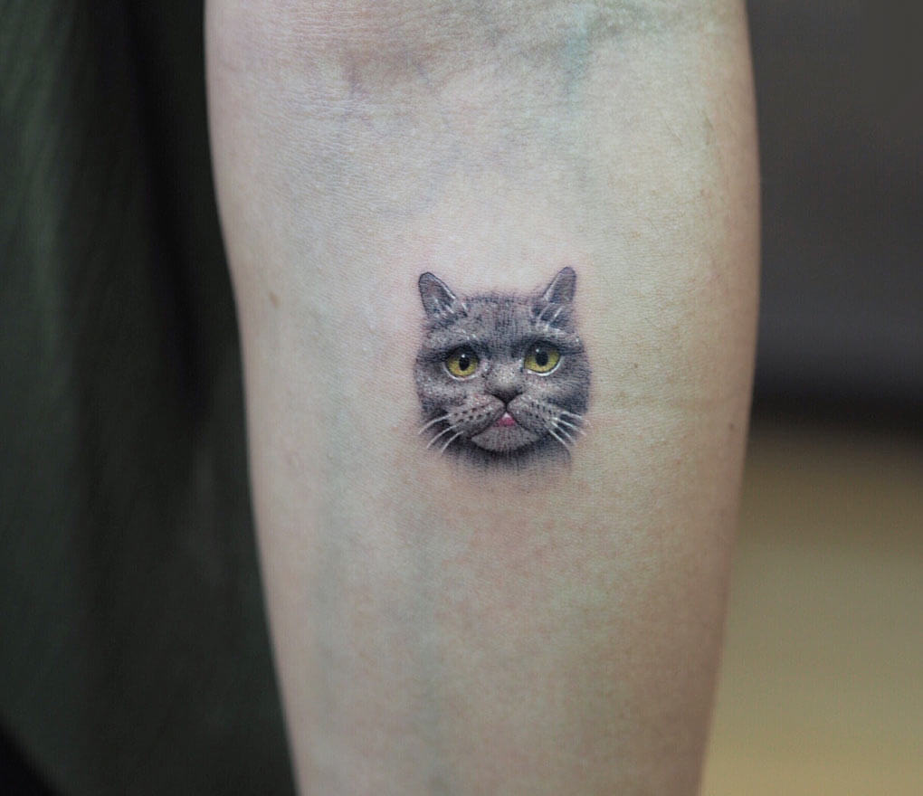 116 Minimalistic Cat Tattoos For Cat Lovers  Bored Panda