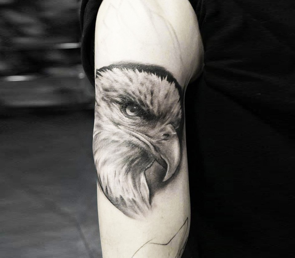 Eagle Portrait | Eagle head tattoo, Incredible tattoos, Bald eagle tattoos