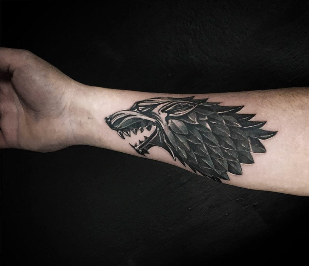 House Stark tattoo by Kafka Tattoo Photo 29658