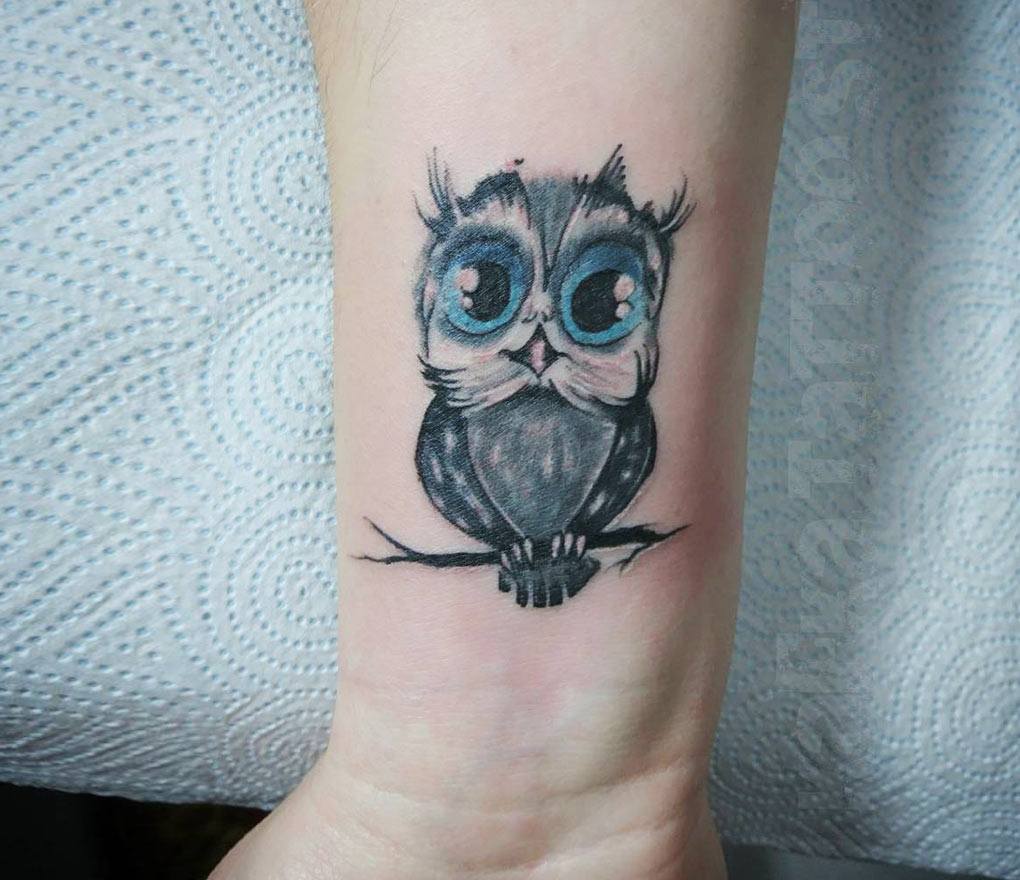 Little Owl tattoo by Kafka Tattoo | Photo 26052