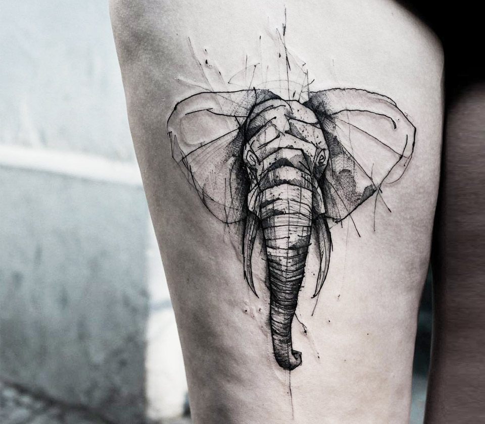 Discover more than 186 elephant tattoo art