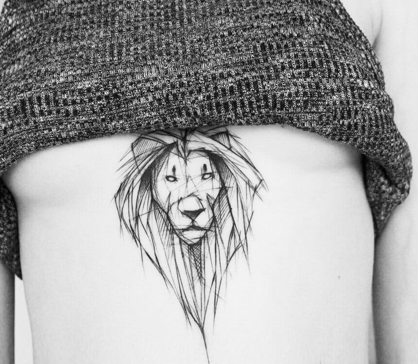 Gladiator  Lion Sketch Tattoo  TATTOOGOTO