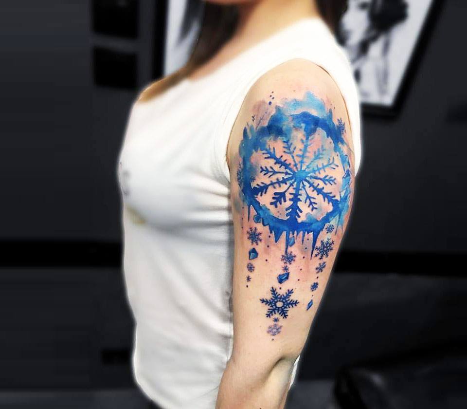 2016-348 – Snowflake Tattoo Mandala – Mandala of the Day