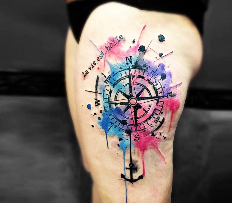 30 Best Compass Tattoo Design Ideas 2023 Updated  Saved Tattoo