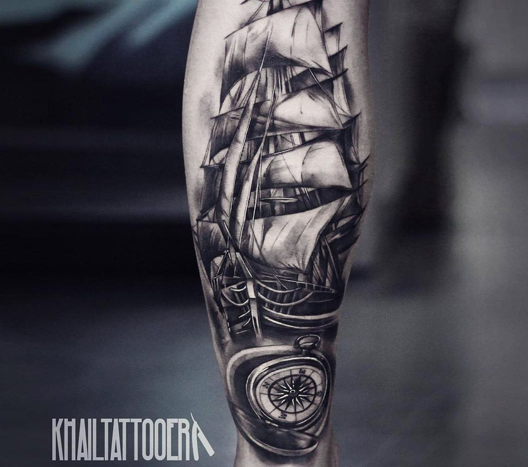 pirate ship tattoo for women｜TikTok Search