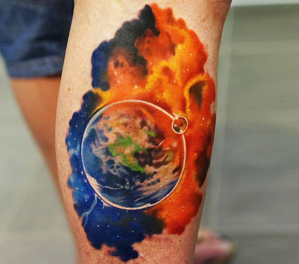 Buy Minimalistic Geometric Universe Tattoo Planet Tattoo Stickers Moon Tattoo  Galaxy Tattoo Alchemist Temporary Tattoos Ornamental Tarot Tattoo Online in  India - Etsy