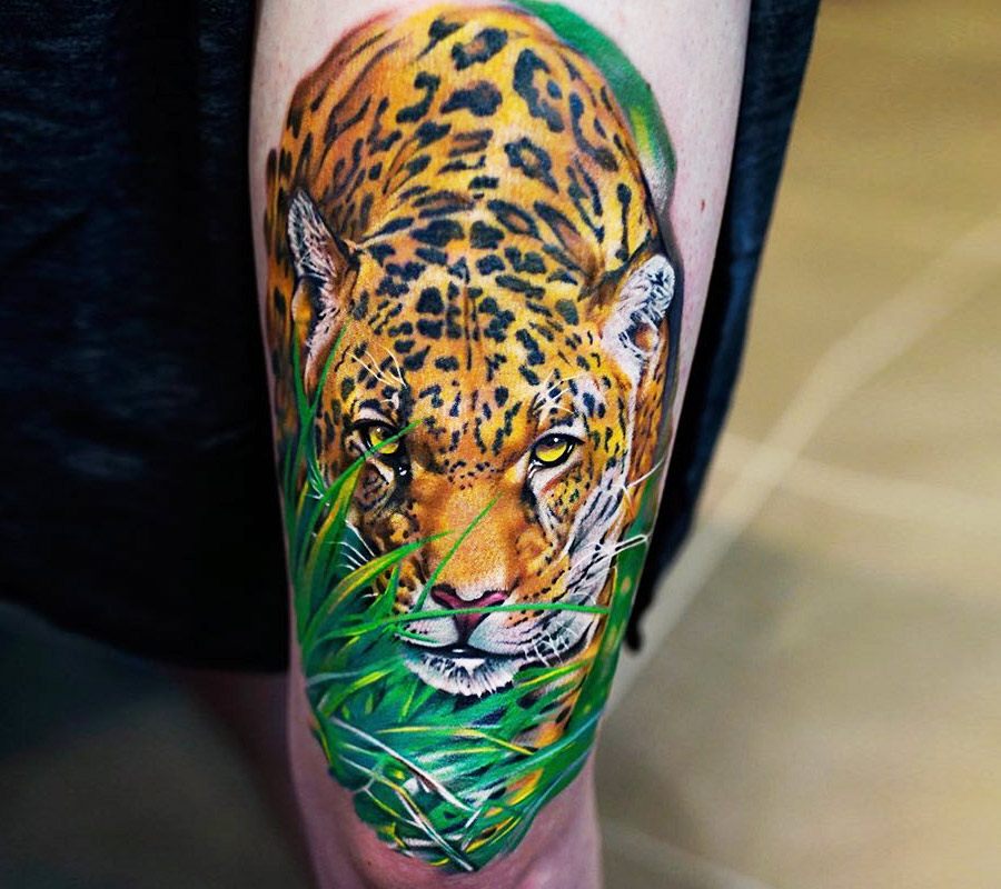 Richard Duque on Instagram Jaguar Realistic full color  This tattoo was  done in 6 hours with eternalink  fullcolortattoo newyorktattoo  animaltattoo