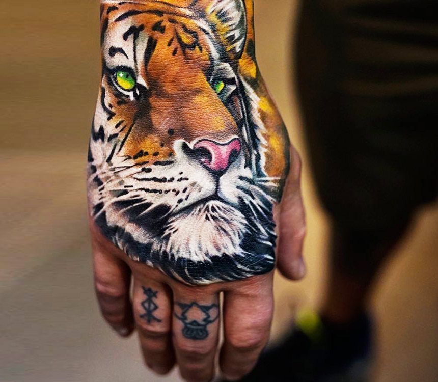 Tiger tattoo by Khan Tattoo | Photo 18549