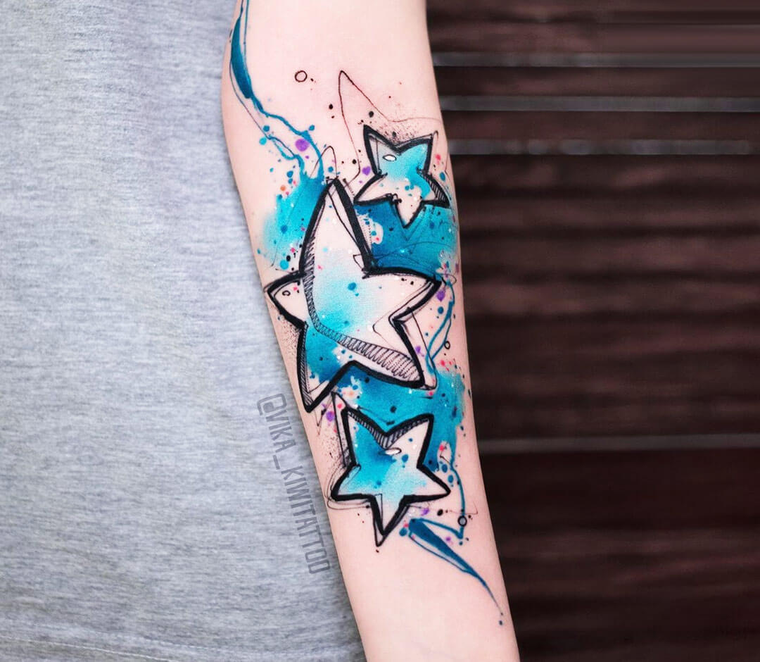 star tattoo art