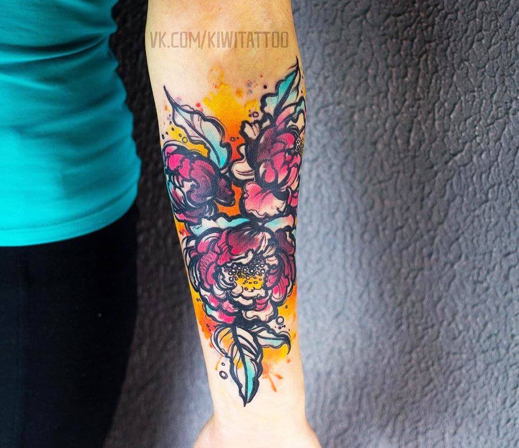 Flowers tattoo by Kiwi Tattoo | Photo 22667