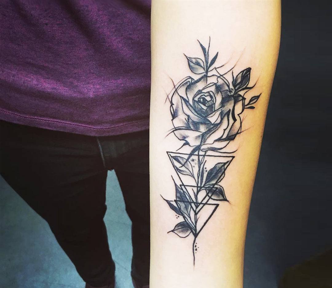 Flower leg sleeve tattoo by Malika-Rose: TattooNOW