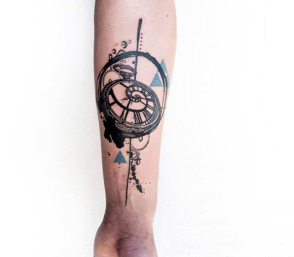 Clock tattoo by Koit Tattoo | Photo 17761